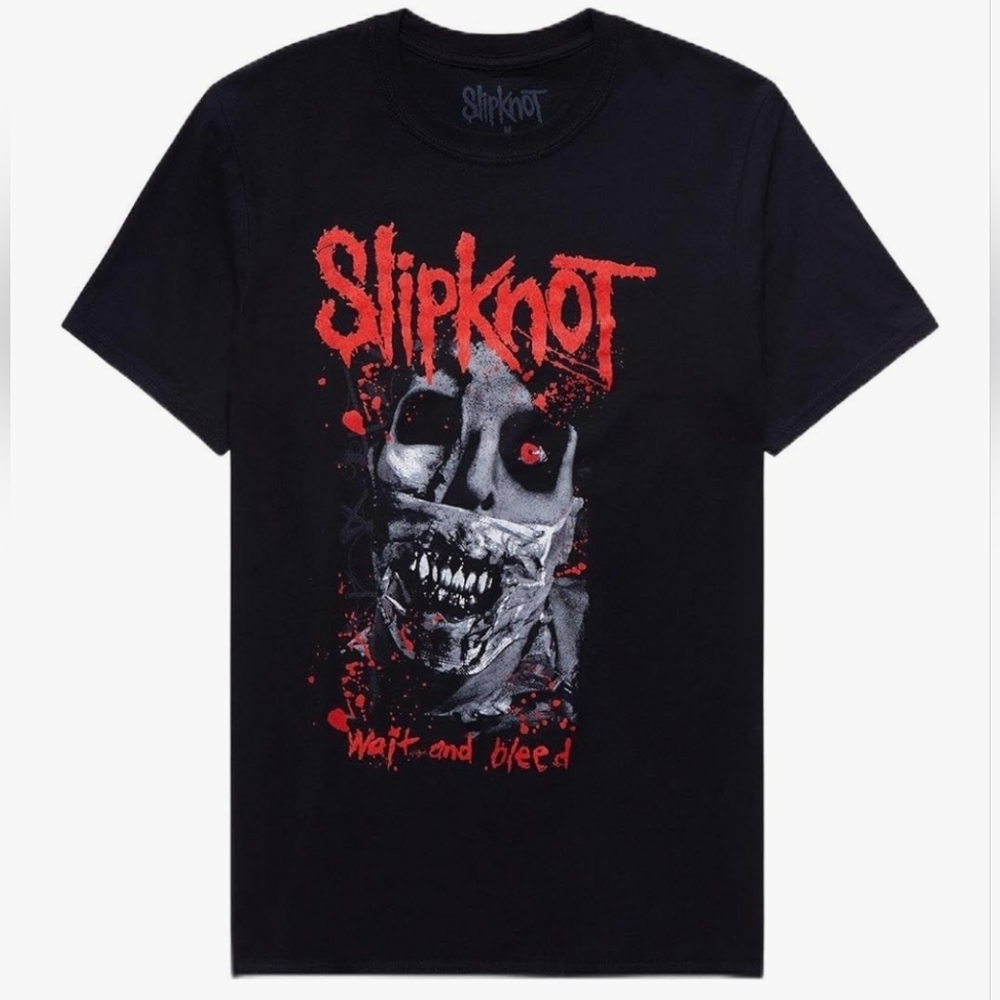 Slipknot Wait And Bleed Black T-Shirt Men's Size L Officially Licensed Band Tee